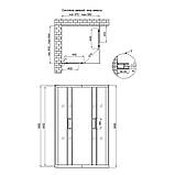 Душова кабіна Qtap Taurus CRM1099SC6 90х90 скло Clear 6 мм покриття CalcLess, фото 2