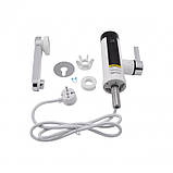 Проточный кран-водонагреватель кухонный для кухни Lidz Warm 061 LDWAR061WCR35431 White / Chrome, фото 6