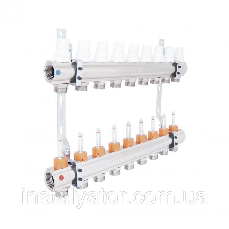 Колектор із витратоміром 1"*9 No К 013, фото 1