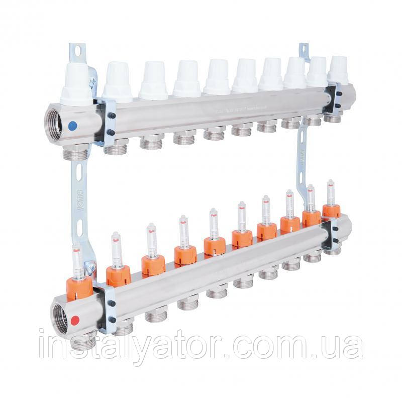 Колектор із витратоміром1"*10 No К 013, фото 1