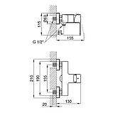 Смеситель для душа Qtap Lipno QTLIPNO4023101CB Black Matt, фото 2