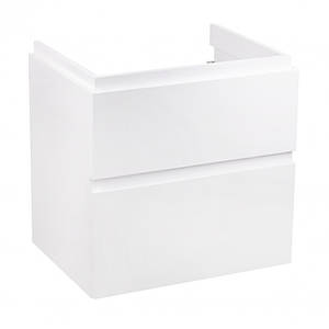 Qtap Albatross Тумба підвісна з 2 ящиками, 600х725х460 мм White