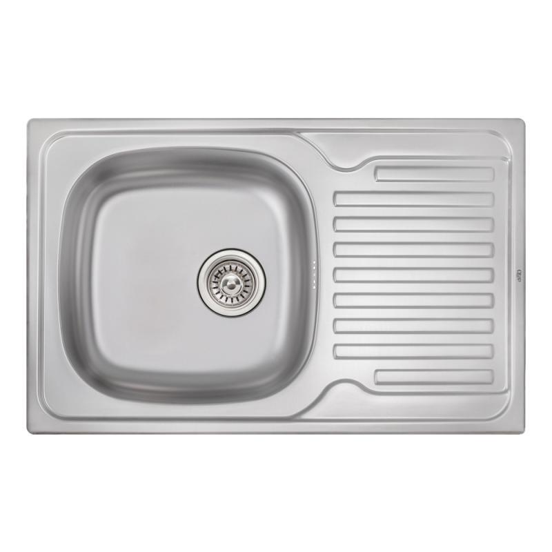 Кухонна мийка Qtap 7850 0,8 мм dekor (QT7850MICDEC08)