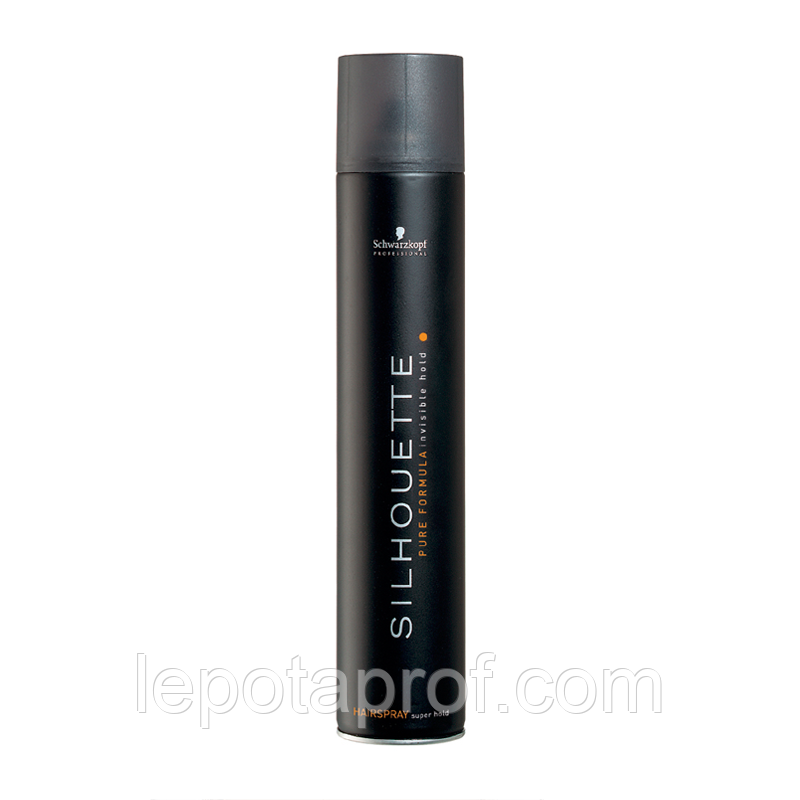 Лак для волосся ультрасильной фіксації Schwarzkopf Professional SILHOUETTE Hairspray Super Hold 500 ml