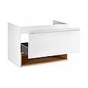 Тумба підвісна Qtap Robin 800х580х500 WHITE/WHITISH OAK QT1374TPB8001NWWO, фото 5