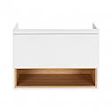 Тумба підвісна Qtap Robin 800х580х500 WHITE/WHITISH OAK QT1374TPB8001NWWO, фото 4