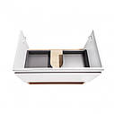Комплект Qtap Robin 700х580х437 White/Whitish oak тумба підвісна + раковина врізна QT1372TPВ7001WWO, фото 11
