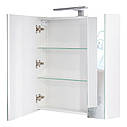 Дзеркальна шафа підвісна Qtap Albatross 700х725х460 White з LED-підсвіткою QT0177ZP700LW, фото 7
