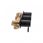 Змішувач прихованого монтажу для ванни Qtap Scorpio 3350105GB на три споживача, фото 3