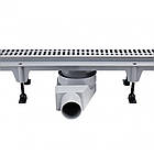 Трап Qtap Pisces CRM50800304 лінійний з комбінованим затвором і нержавіючої сіткою, фото 4