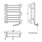 Рушникосушка електрична Qtap Evia (WHI) 11113S, фото 2