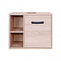 Тумба підвісна Qtap Pisces 600х480х470 Whitish oak зі стільницею QT2579TPL603WO, фото 4