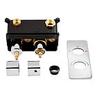 Змішувач термостатичний прихованого монтажу для душу Qtap Votice 65T105NGC на три споживача, фото 3