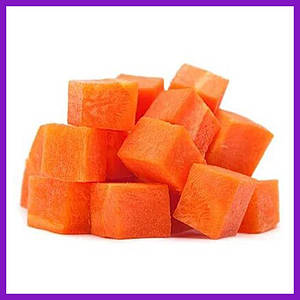 Морква сушена морква кубиками сушені кубики моркви морква нарізана 10х10 мм 5 кг PL