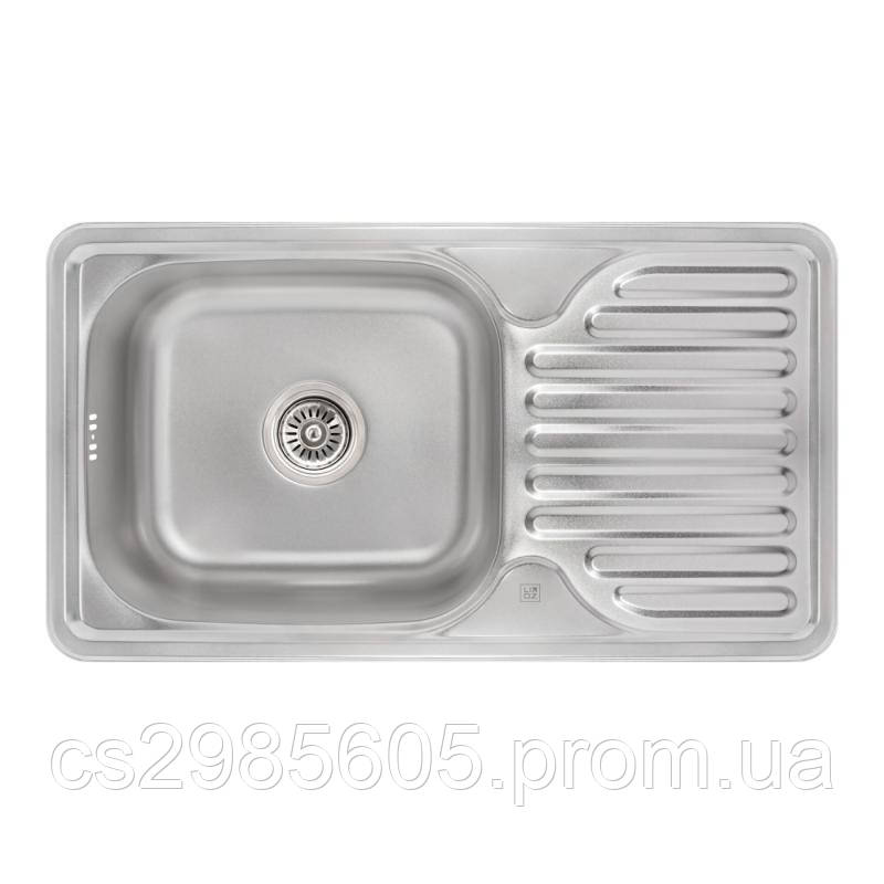 Кухонна мийка Lidz 7642 0,8 мм Micro Decor (LIDZ764208MICDEC)