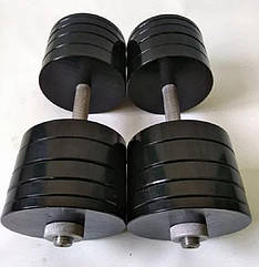 Гантелі набірні 2 по 40 кг Гантелі, гирі, штанги та диски металеві з порошковим фарбуванням