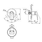 Змішувач для душу прихованого монтажу Qtap Kralovice 6029103C, фото 2