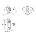 Змішувач для душу Qtap Lipno 4023101G, фото 3