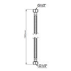 Гнучка підводка для води SD Forte ВВ 150 см SF391W150, фото 2