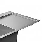 Набір 3 в 1 Qtap кухонна мийка DK6845L 3.0/1.2 мм Satin + сушарка + дозатор для миючого засобу, фото 7