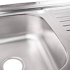 Кухонна мийка Lidz 5080-L Satin 0,8 мм (LIDZ5080LSAT8), фото 6