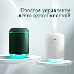 Зволожувач повітря ультразвуковий акумуляторний Wi-Y з підсвічуванням 1000 мл. Зелений, фото 6