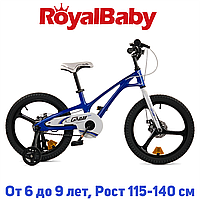 Дитячий двоколісний велосипед RoyalBaby GALAXY FLEET PLUS MG 18", OFFICIAL UA, синій