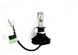 Світлодіодні лампи для автомобіля LED X3-Н1, Світлодіодний Кристал, Підходять Протитуманні Фари, фото 3