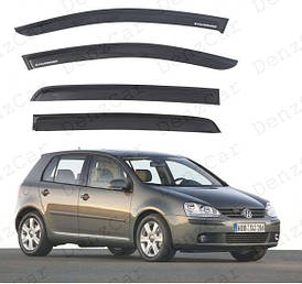 Вітровики VW Golf V 5d 2003-2008 (на скотчі)\Дефлектори вікон Фольксваген Гольф 5