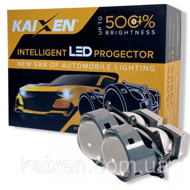 Автомобільні BI-LED ЛІНЗИ 3" 5100K 50W KAIXEN I2