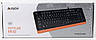 Клавіатура A4Tech FK10 USB Black+Orange, фото 4