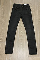 Утепленные джинсы Quartz 2175 зауженные молодежка,черные, остался р.32