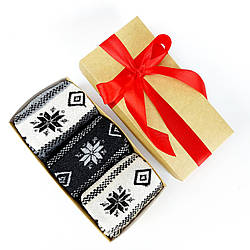 Шкарпетки жіночі новорічні із трьох пар в подарунковій упаковці!