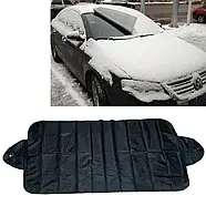 Універсальний чохол із присосками на лобове скло Winter Windshield Cover Чорний (KG-3905), фото 3