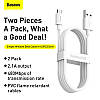 Кабель для зарядки телефону MicroUSB Android BASEUS Simple Wisdom Data Cable Kit |1.5m, 2.1A| Набор 2 шт (TZCAMZJ-02), фото 10