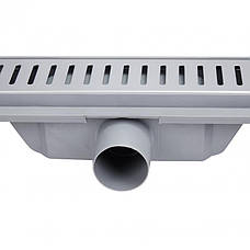 Трап Qtap Dry FA304-600 лінійний із сухим закривом і неіржавкою решіткою 600х73, фото 4