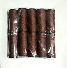 Нитки для взуття капронові коричневі 10 шт. в уп-ку