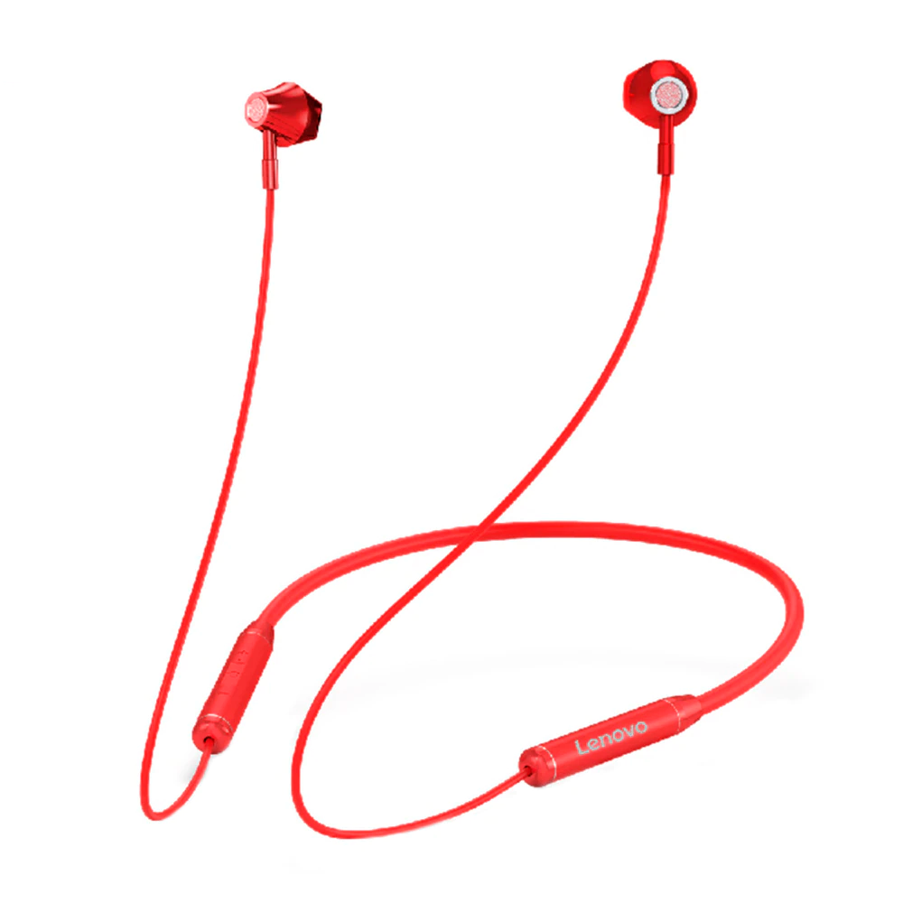 Навушники Lenovo HE06 red