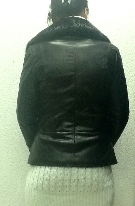 Куртка женская кожаная натуральная с мехами на меховой подстежке - фото 8 - id-p242137145