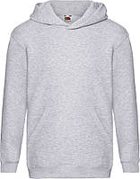 Худі дитяче Fruit of the Loom Kids Premium Hooded Sweat (Серый Меланж 12-13 лет)