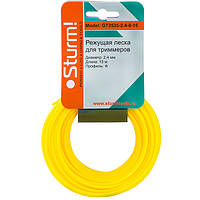 Лісочка для тріммера 2,4 мм (зірка) жовтий 15 м (GT 3535 2.4.8) Sturm