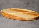 Дерев'яна яна тарілка, дерев'яна яний сервірувальний підніс, піднос ручної роботи, фото 2