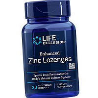 Цинк ацетат Life Extension Enhanced Zinc Lozenges 30 вег таблеток