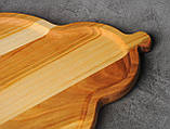 Дерев'яна яна тарілка, дерев'яна яний сервірувальний підніс, піднос ручної роботи, фото 4
