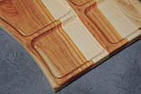 Дерев'яна яна тарілка, дерев'яна яний сервірувальний підніс, піднос ручної роботи, фото 4