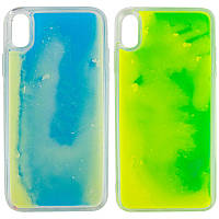 Неоновый чехол Neon Sand glow in the dark для Apple iPhone X / XS (5.8")