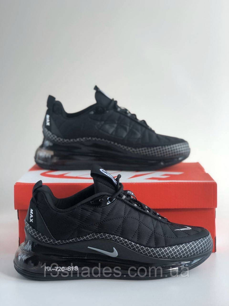 Кросівки чоловічі зимові Найк Nike Air max 720 чорний Київ, фото 1