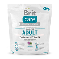 Brit Care GF Adult Salmon & Potato Корм для дорослих собак дрібних і середніх порід з лососем 1 кг