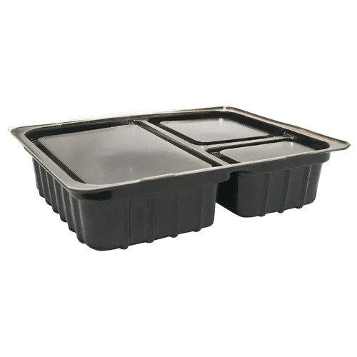 Соусник на 3 секції з кришкою ПС-66 (100мл/65мл/20мл) (800шт/ящ), фото 1