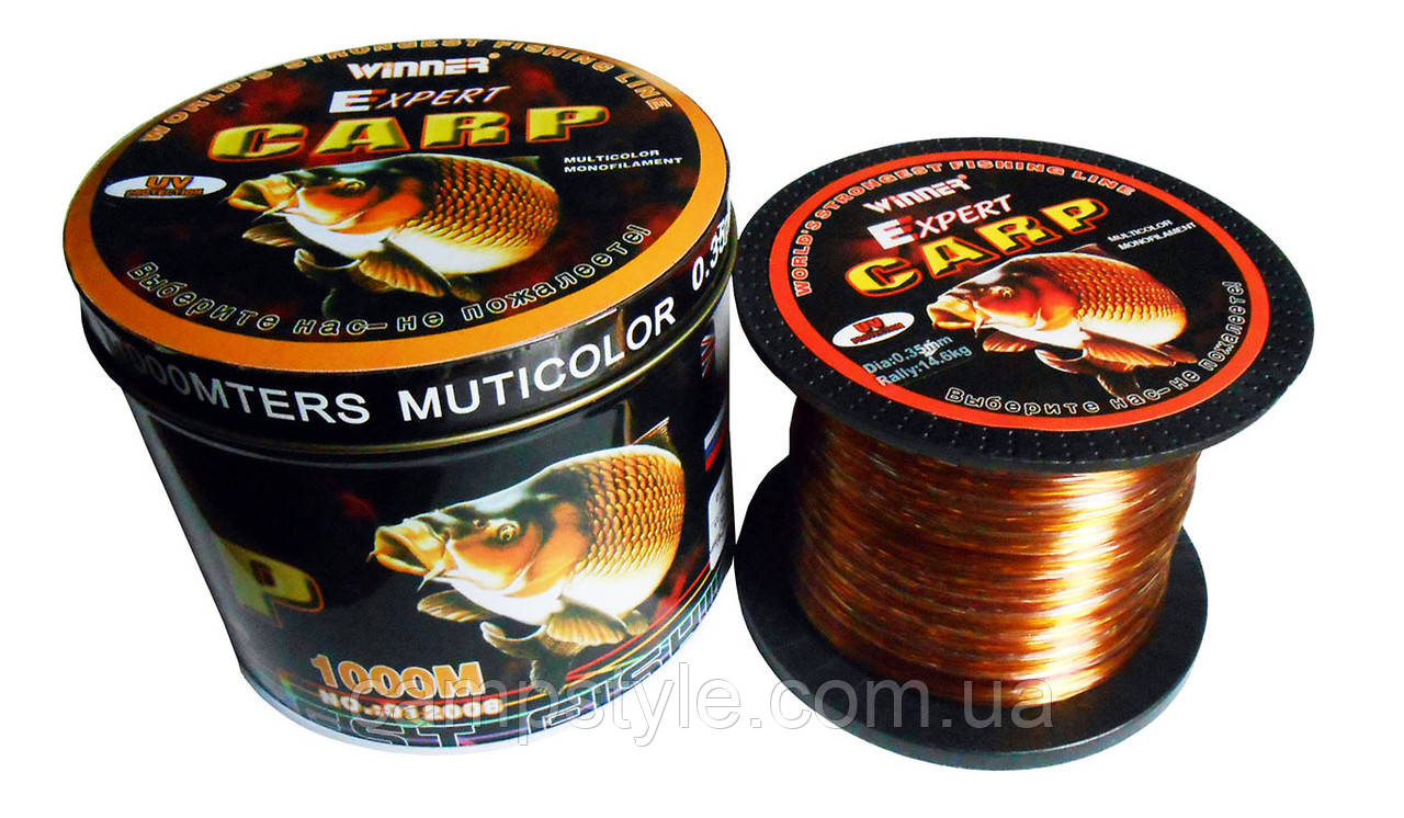 Леска Winner Expert Carp multicolor 1000 м - фото 1 - id-p242167732